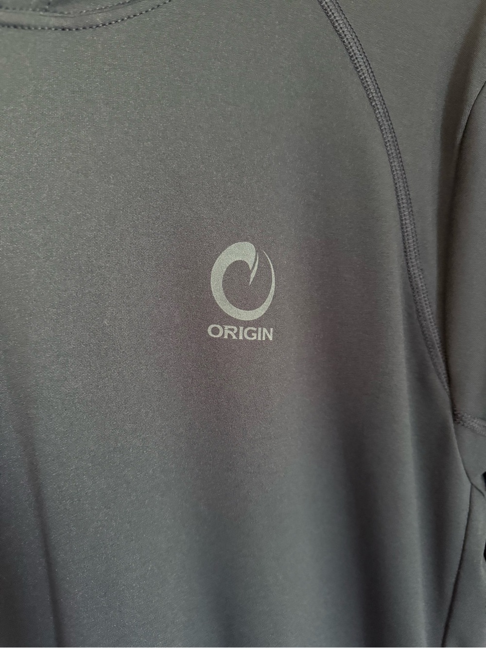 Men’s Made in USA Origin Performance Hooded Long Sleeve in Navy - Picture 2 of 5